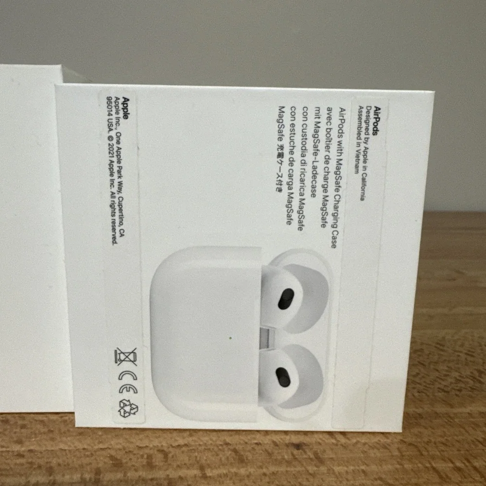 Apple AirPods 3rd Generation *BOX ONLY* For Replacement Or Storage White No Pods